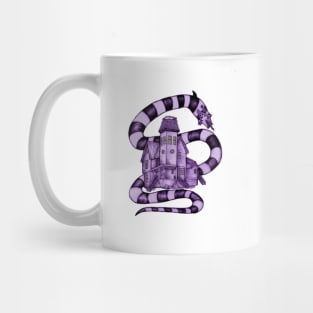 Beetlejuice House || Tim Burton Fan Art - White Background Mug